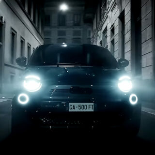 Fonte immagine spot on YouTube - Fiat | 500e Giorgio Armani Collector’s Edition